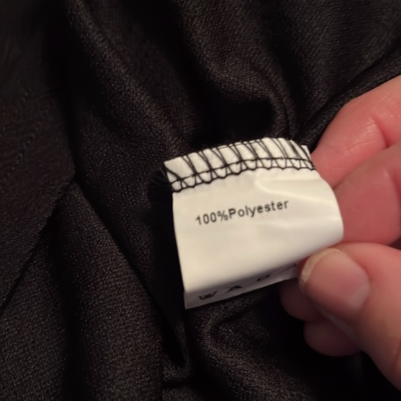 LUNAJANY BLACK DRESS WITH POLKA DOT TRIM. NWT. SIZE SMALL - Picture 6 of 9